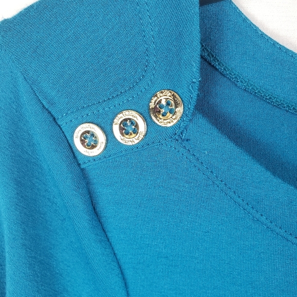 Lilly Pulitzer Sophie Torquoise Dress With Gold Buttons Sz S - Picture 5 of 7